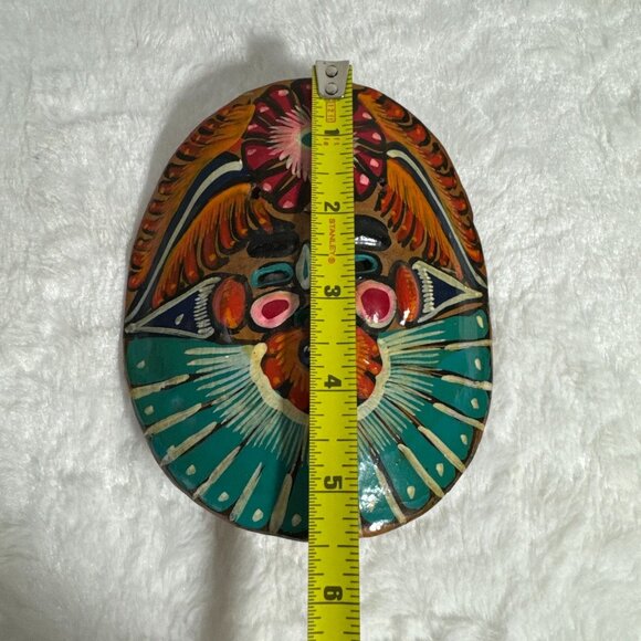 Mexican Pottery Mask Guererro Storyteller Ceramics Mayan Aztec Face Wall Hanging - Picture 7 of 9